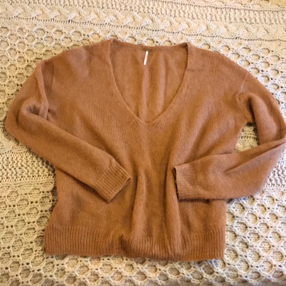 Free People Gossamer V-Neck Sweater